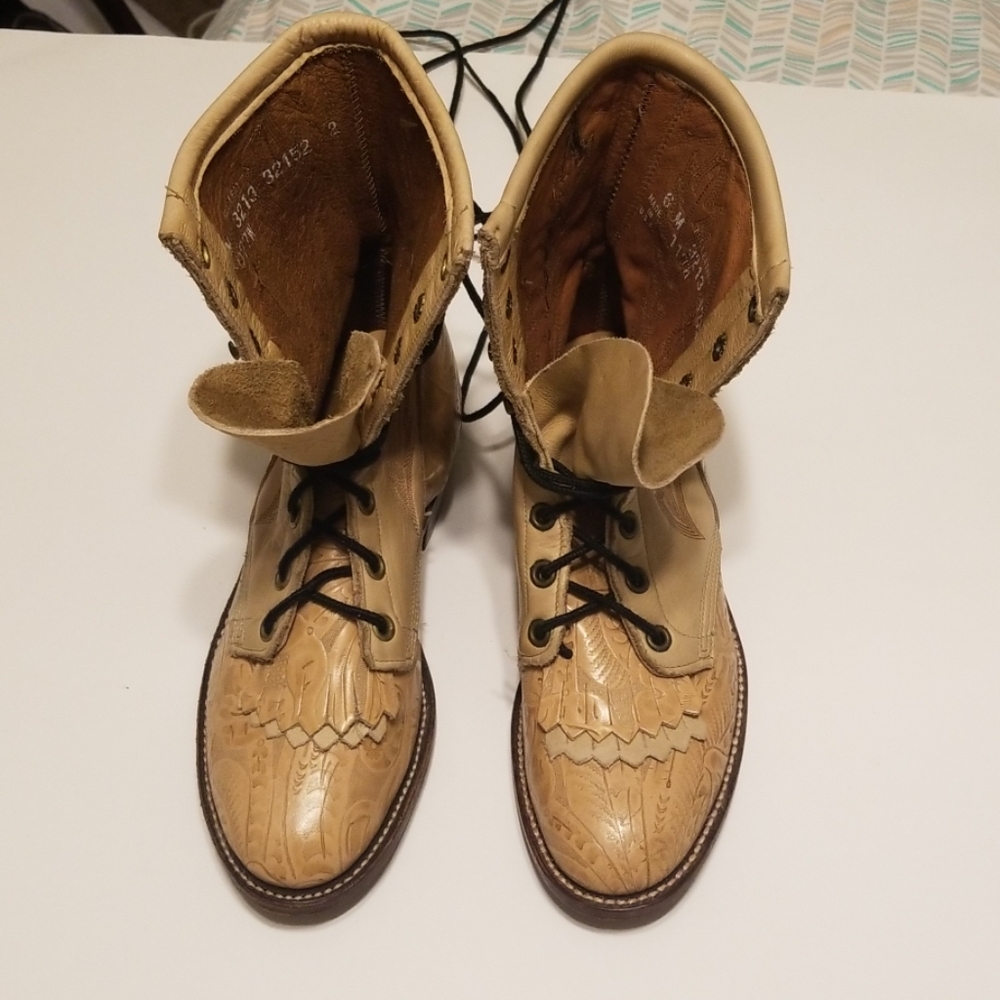 Vintage Larry Mahan leather riding boots